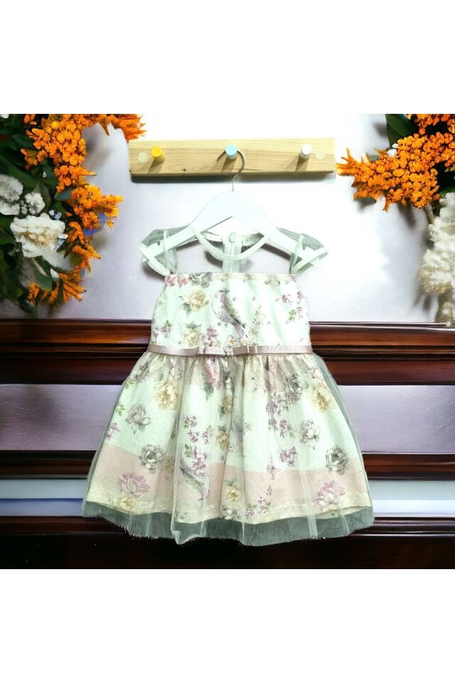 Baby Rose Tül Detay Yazlık Elbise