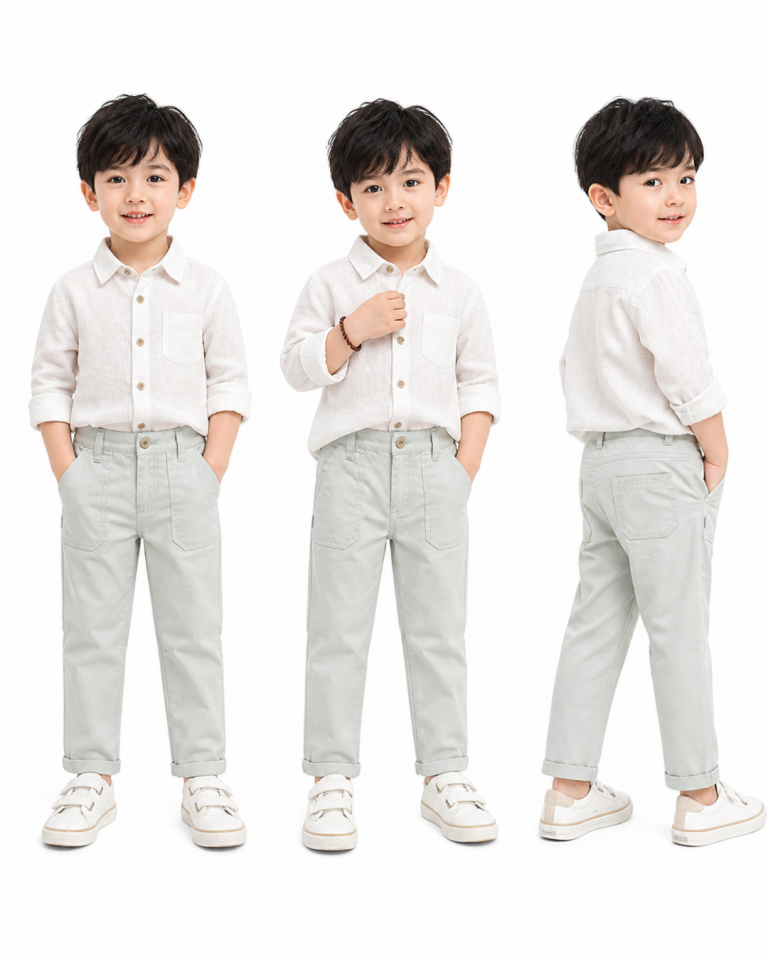 Maia Erkek Bebek Keten Pantolon