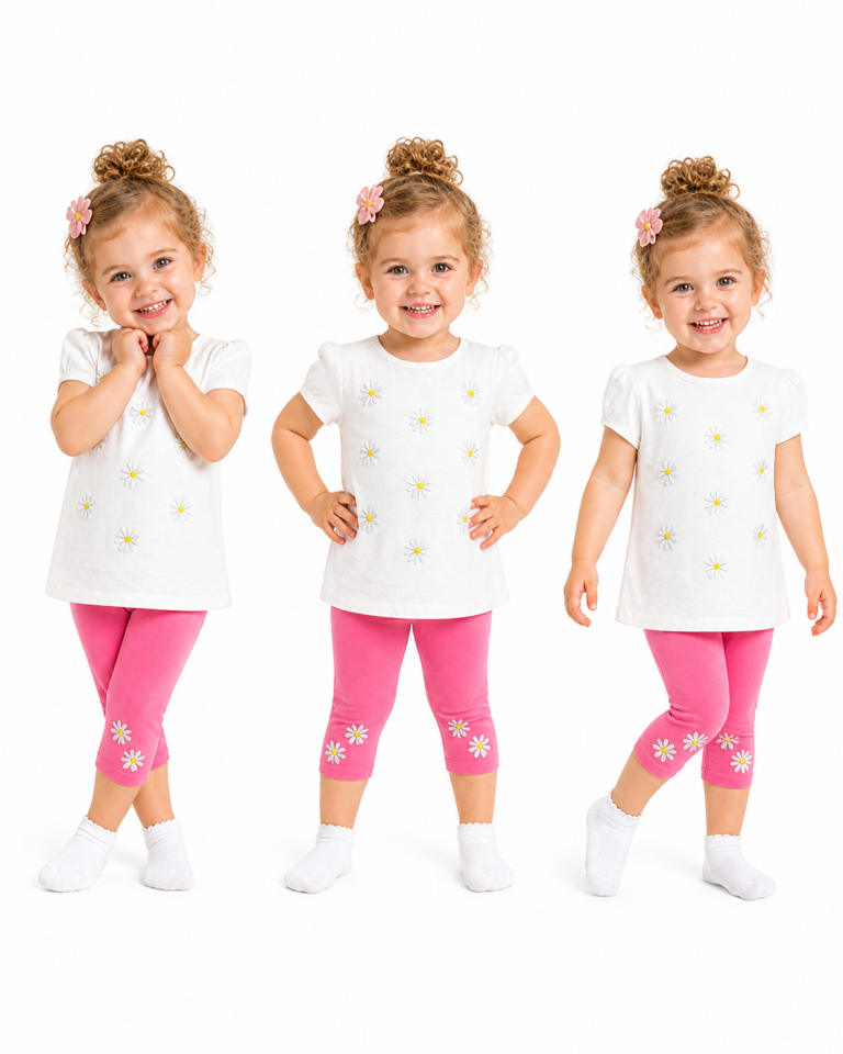 Breeze Kız Bebek Taytlı Yazlık Takım