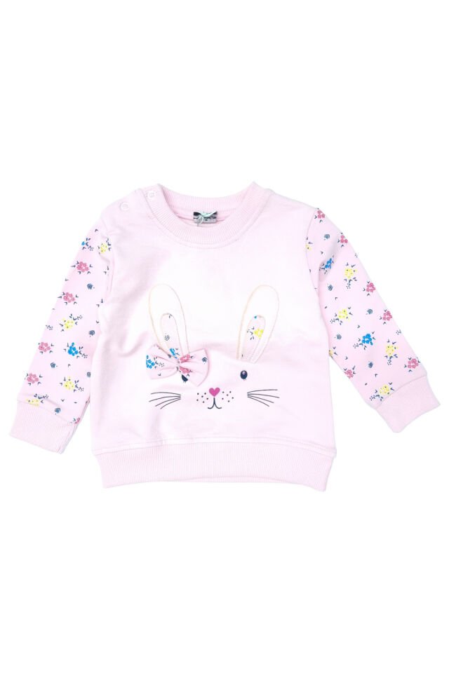 Pelops Kız Bebek Spor Eşofman Takım Pembe - 9 - 12 Ay