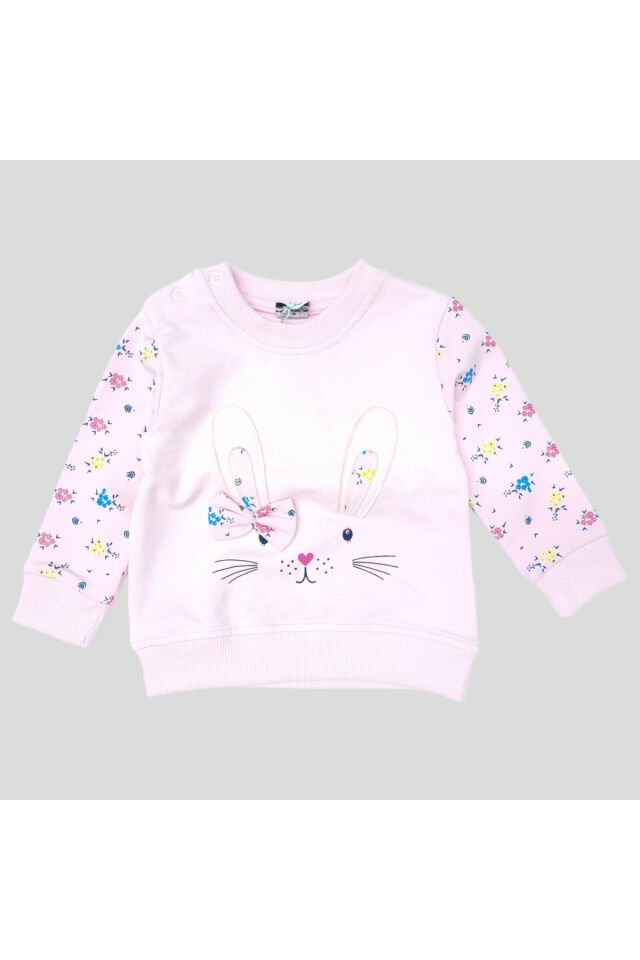 Pelops Kız Bebek Spor Eşofman Takım Pembe - 9 - 12 Ay
