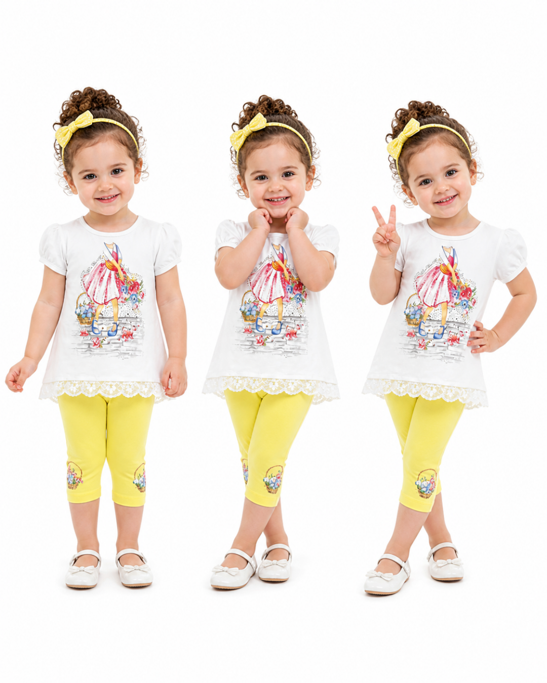 Breeze Kız Bebek Taytlı Yazlık Takım