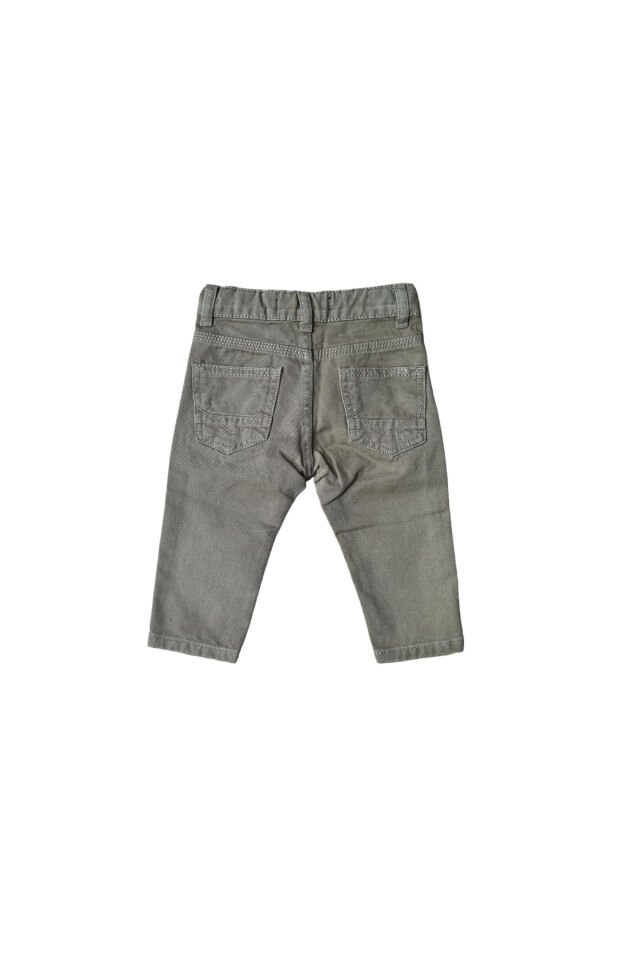 EH Unisex Keten Bebek Pantolon Kahverengi - 9 Ay