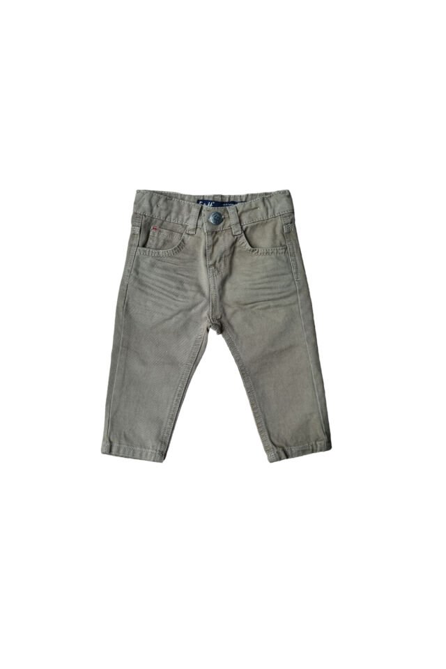 EH Unisex Keten Bebek Pantolon Kahverengi - 9 Ay