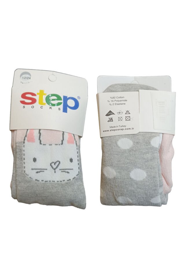 Step Kız Bebek Puantiyeli Kışlık Külotlu Çorap