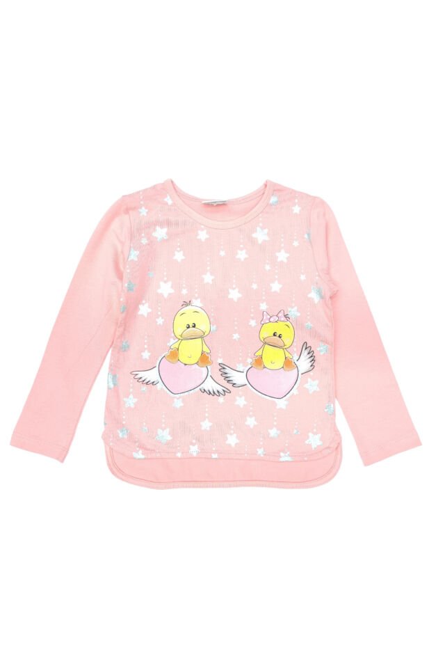 Breeze Kız Bebek Spor Taytlı Takım Pudra - 4 Yaş
