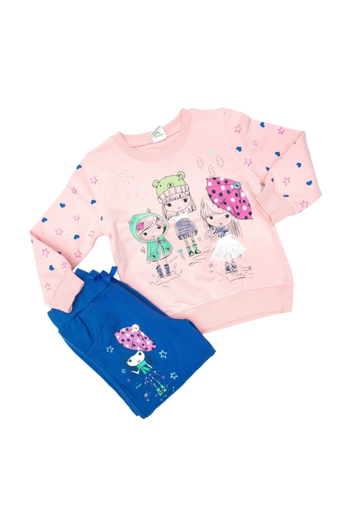 Dmb Kız Bebek Spor Eşofman Takım Pembe - 1-2 Yaş
