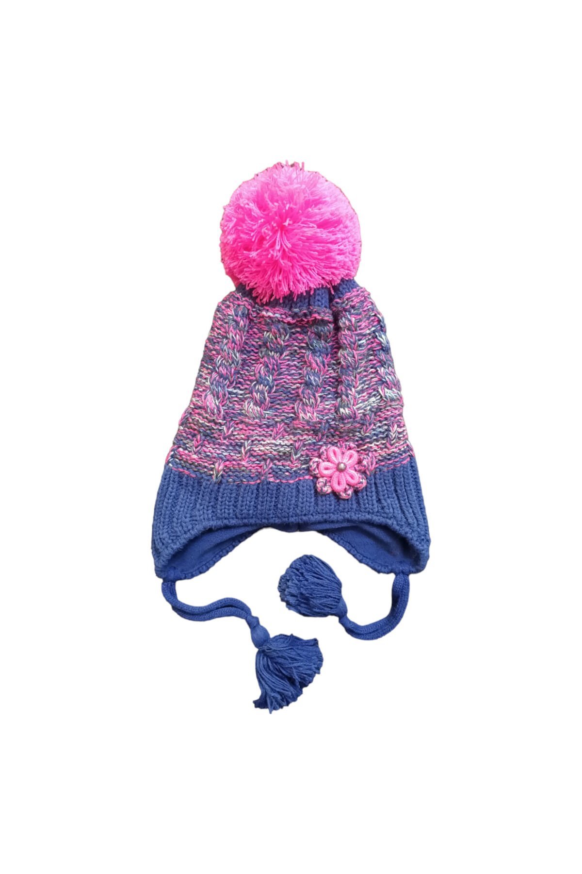 Kitti Örgü Desenli Kız Çocuk Bere