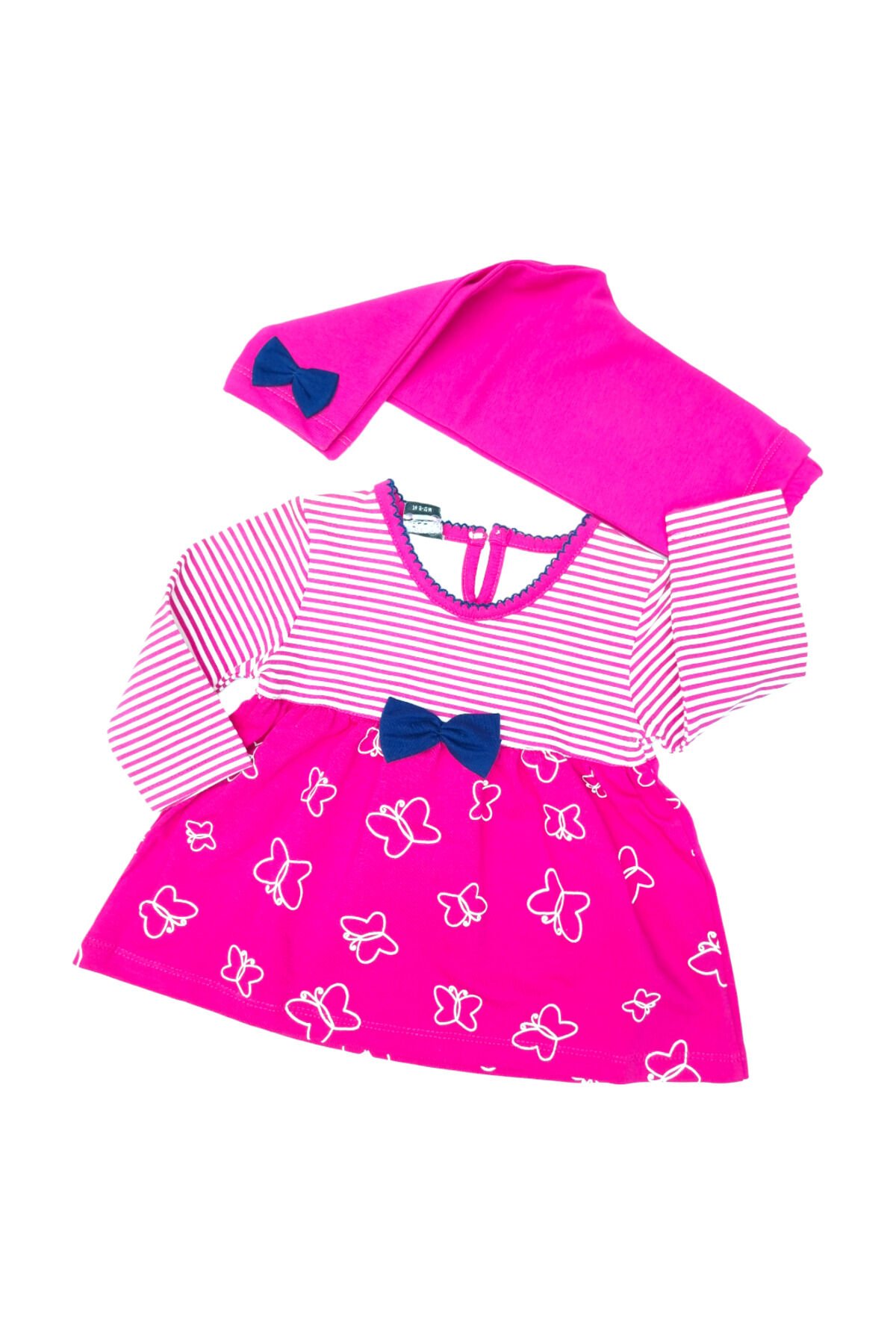 Pelops Kız Bebek Spor Taytlı Takım Pembe - 9 - 12 Ay