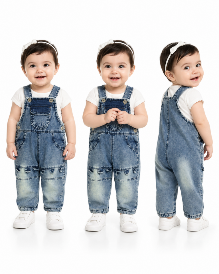 Aynur Kız Bebek Salopet Kışlık Tulum