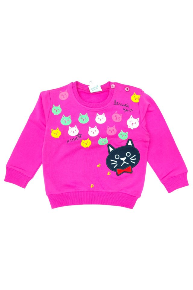 Pelops Kız Bebek Spor Eşofman Takım Pembe - 18 Ay