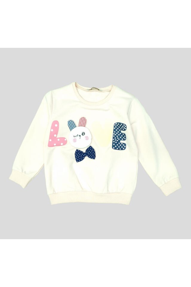 Via Kız Bebek Spor Taytlı Takım Krem - 1 Yaş