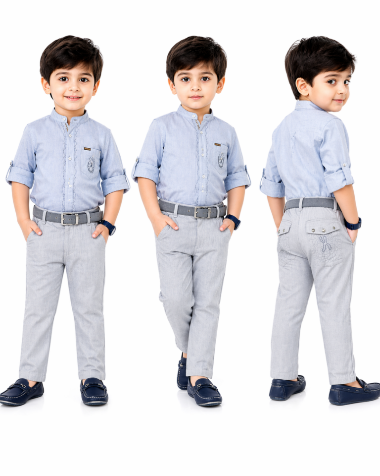 Ozan Erkek Bebek Kemerli Keten Pantolon