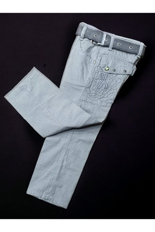 Ozan Kemerli Keten Pantolon