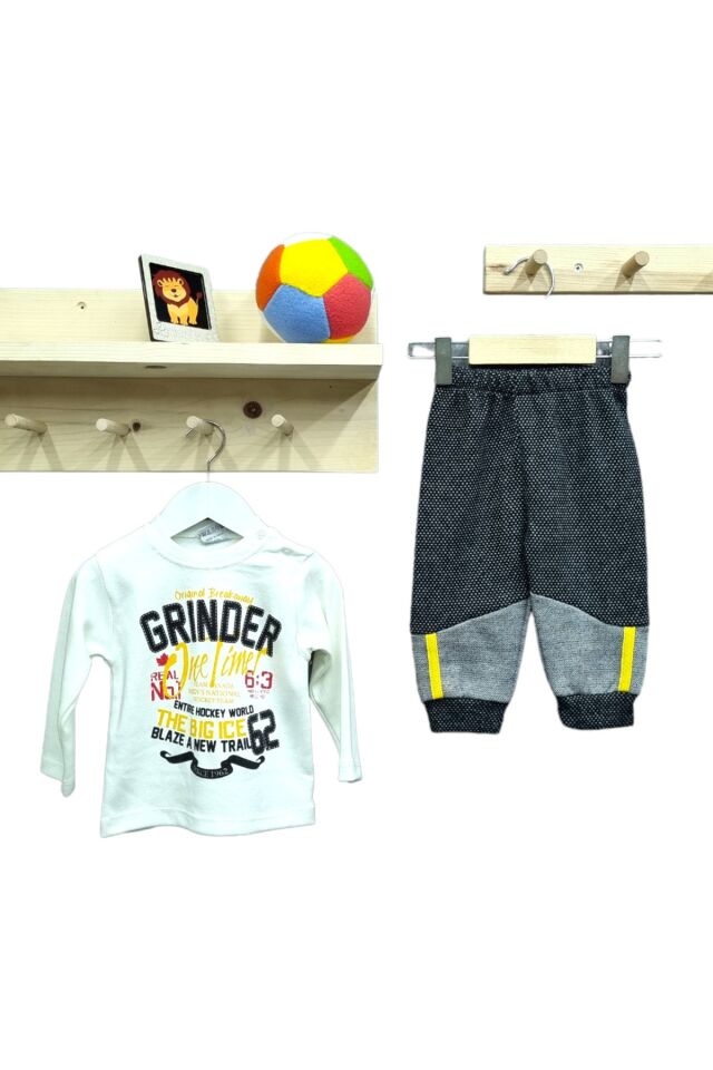Babyboy Erkek Bebek Spor Yelekli Üçlü Takım