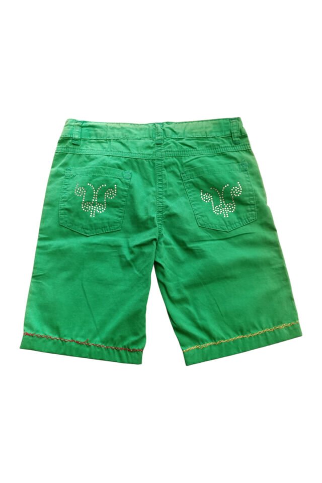 Blt Kız Çocuk Renkli Yazlık Keten Şort