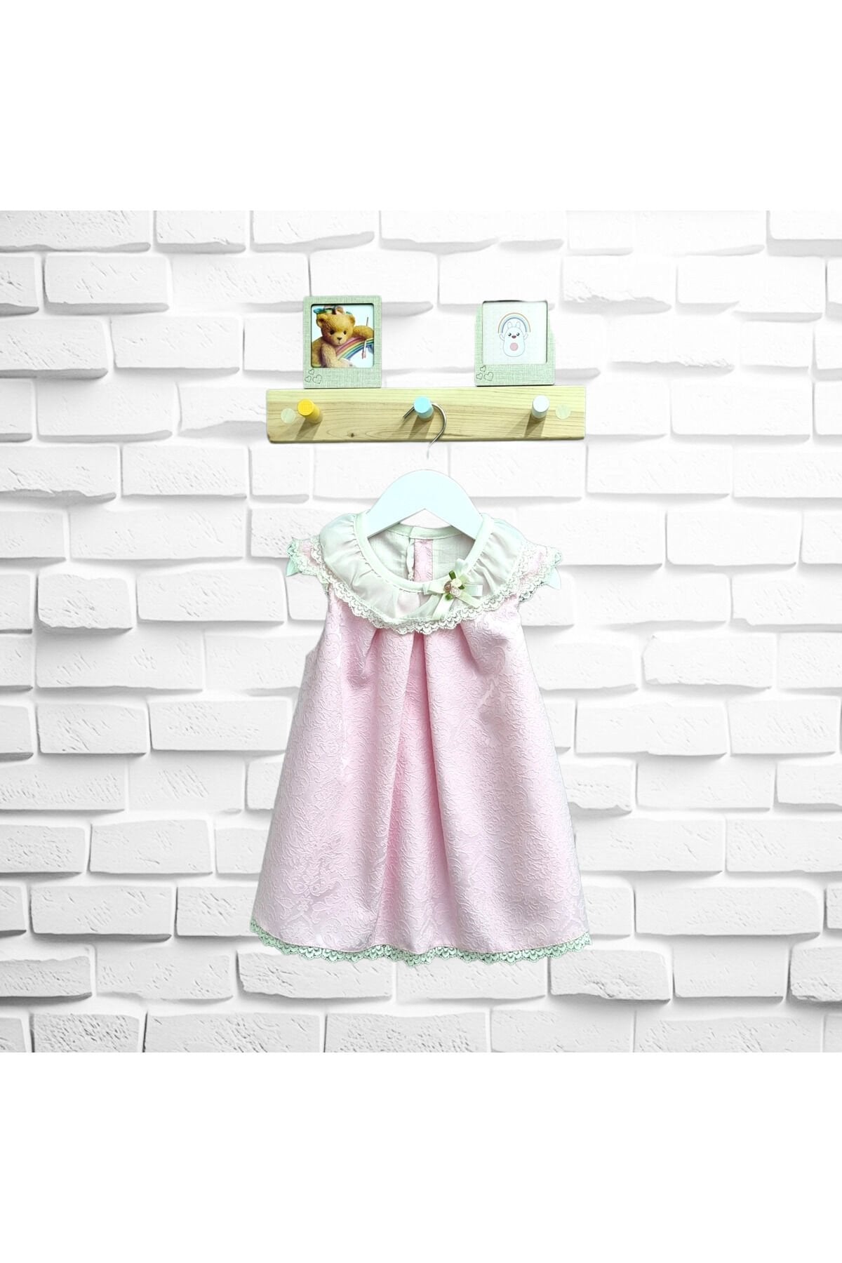 Bebetto Kız Bebek Yazlık Elbise Pembe - 6-9 Ay