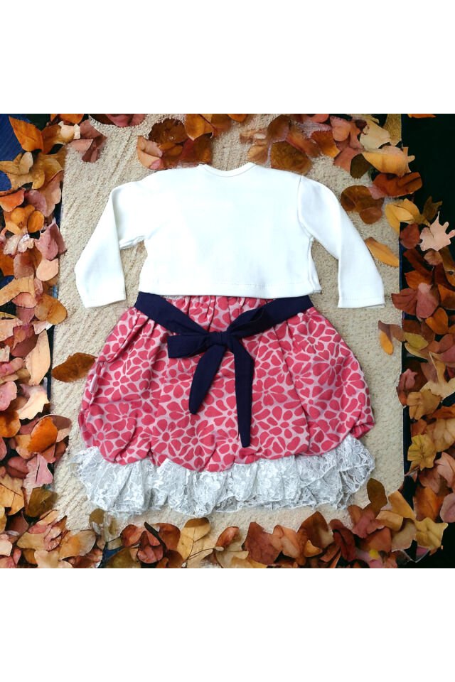 Boncuk Kız Bebek Bolerolu Elbise Pembe - 1 Yaş