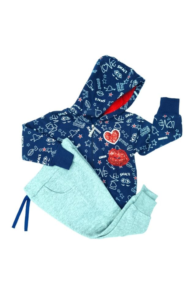 Pelops Kız Bebek Spor Eşofman Takım