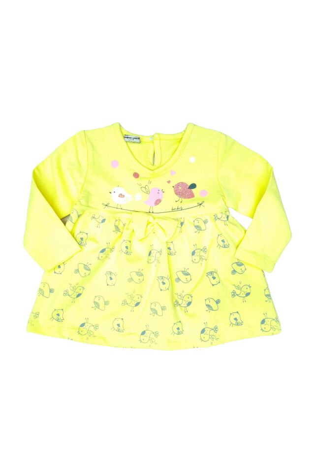 Pelops Kız Bebek Spor Taytlı Takım Sarı - 12-18 Ay