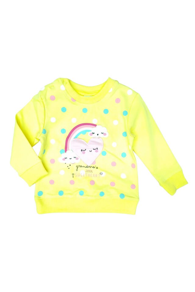 Pelops Kız Bebek Spor Eşofman Takım Sarı - 12-18 Ay