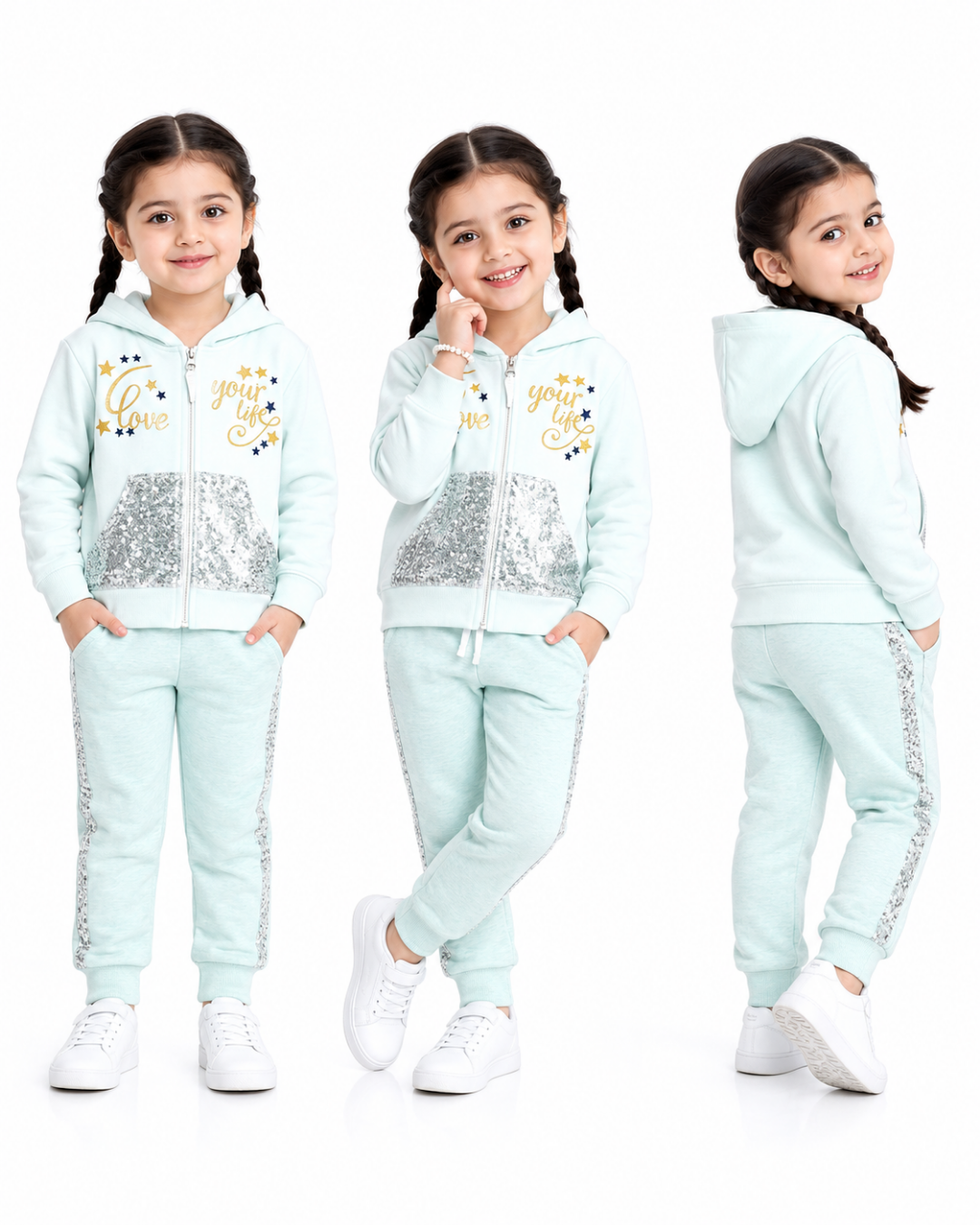 Pelops Kız Bebek Spor Eşofman Takım