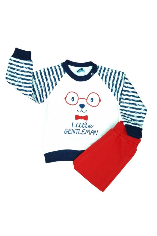 Pelops Erkek Bebek Spor Eşofman Takım Kırmızı - 18-24 Ay