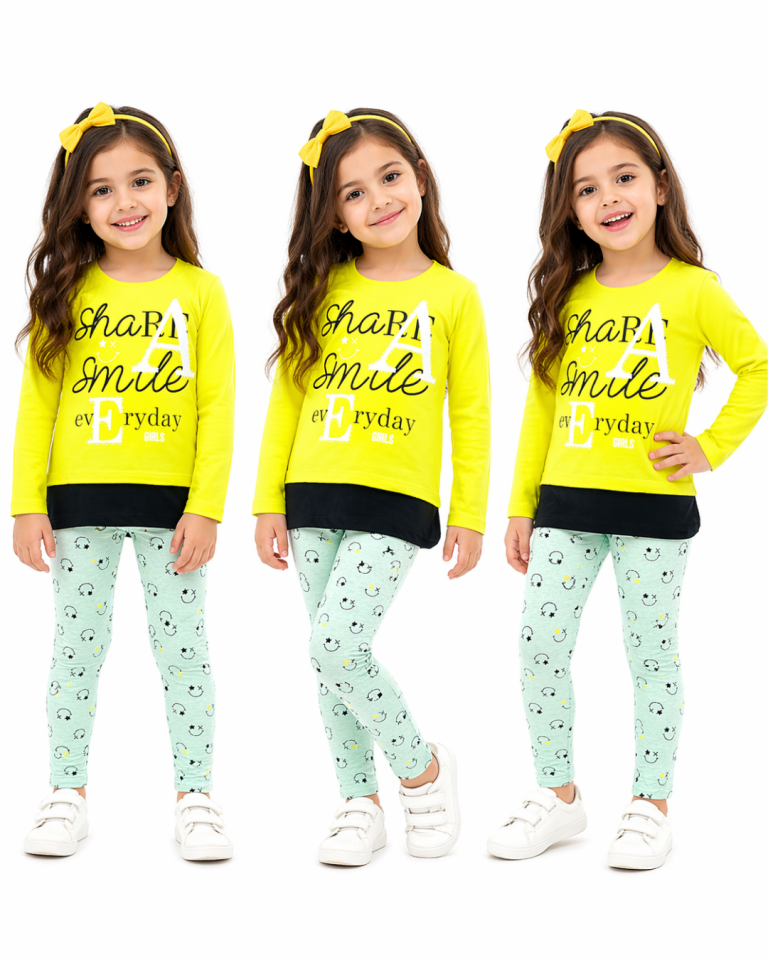 Pelops Kız Bebek Spor Taytlı Takım
