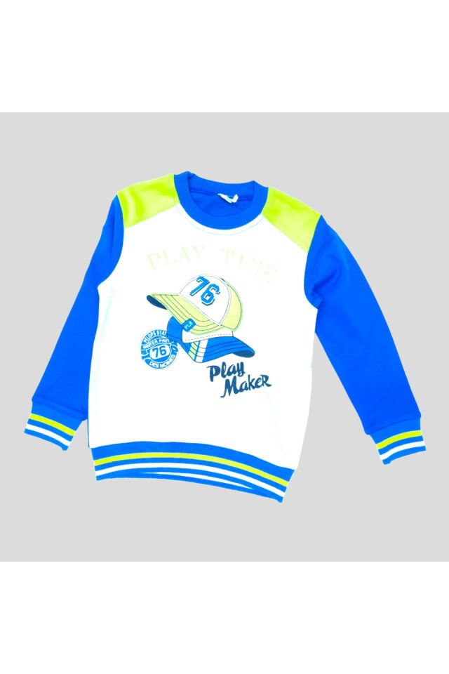 Pelops Erkek Bebek Spor Eşofman Takım Mavi - 4 Yaş