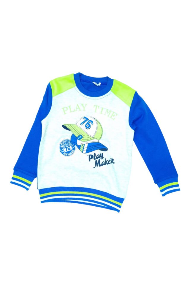 Pelops Erkek Bebek Spor Eşofman Takım Mavi - 4 Yaş