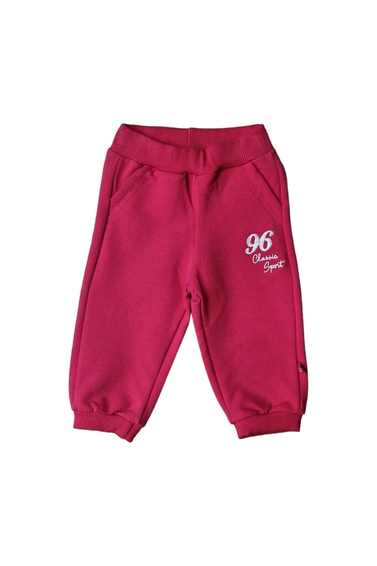 Bebetto Unisex Bebek Eşofman Altı Kırmızı - 6-9 Ay