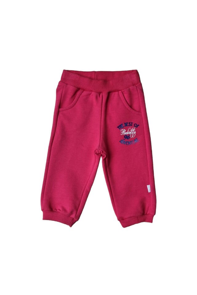 Bebetto Unisex Bebek Eşofman Altı Kırmızı - 3-6 Ay