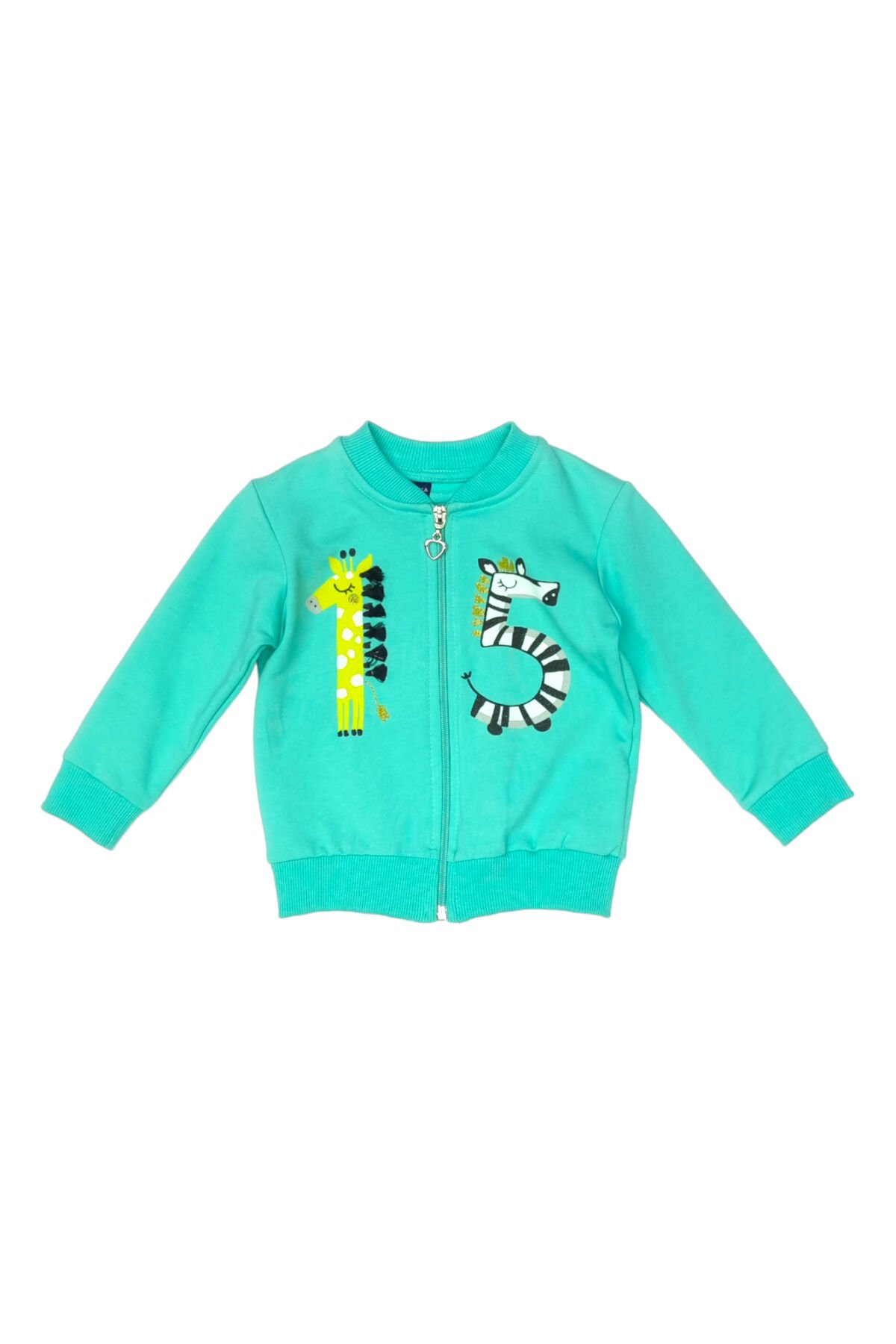 Gorena Kız Bebek Sweatshirt Şu Yeşili - 18 Ay
