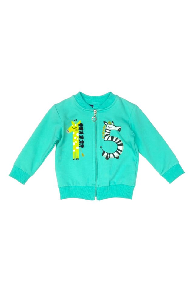 Gorena Kız Bebek Sweatshirt Şu Yeşili - 18 Ay