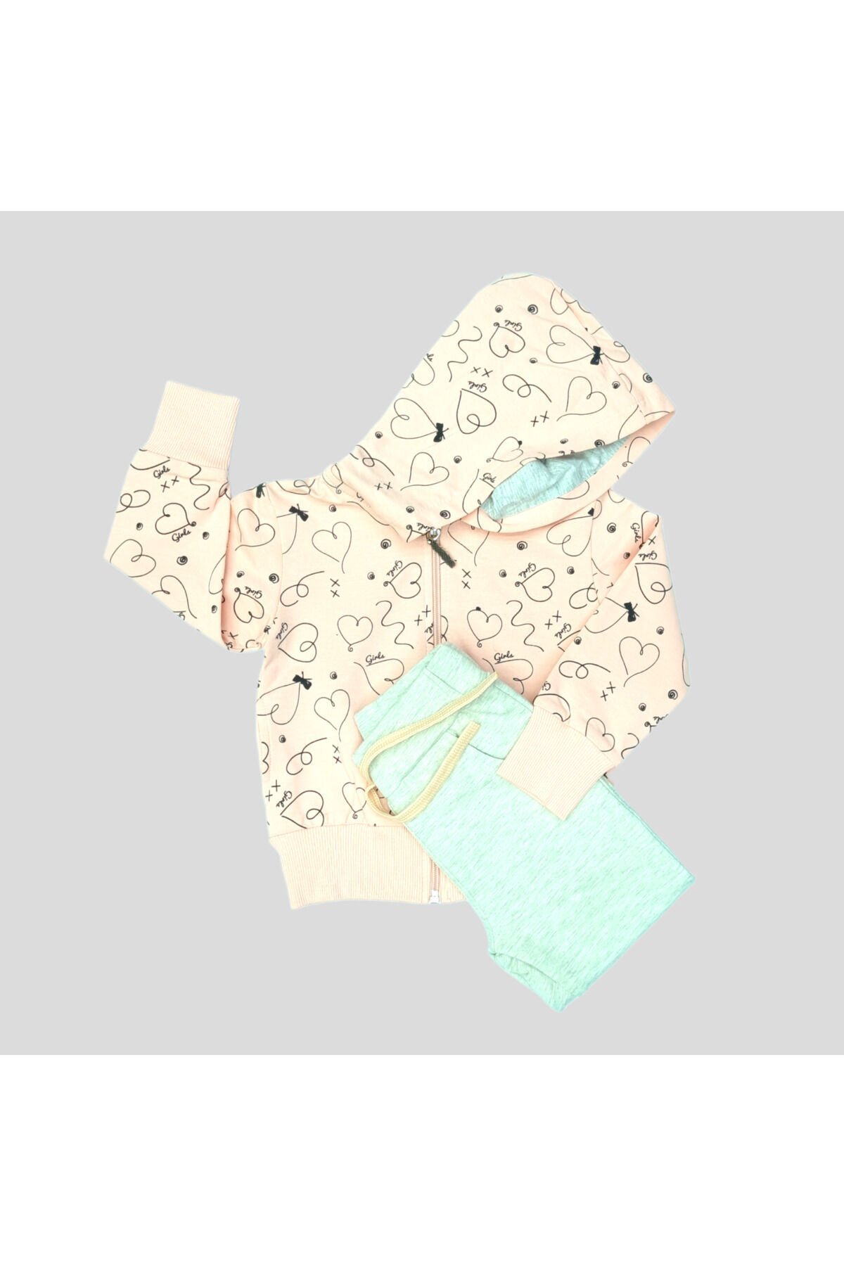 Pelops Kız Bebek Spor Eşofman Takım