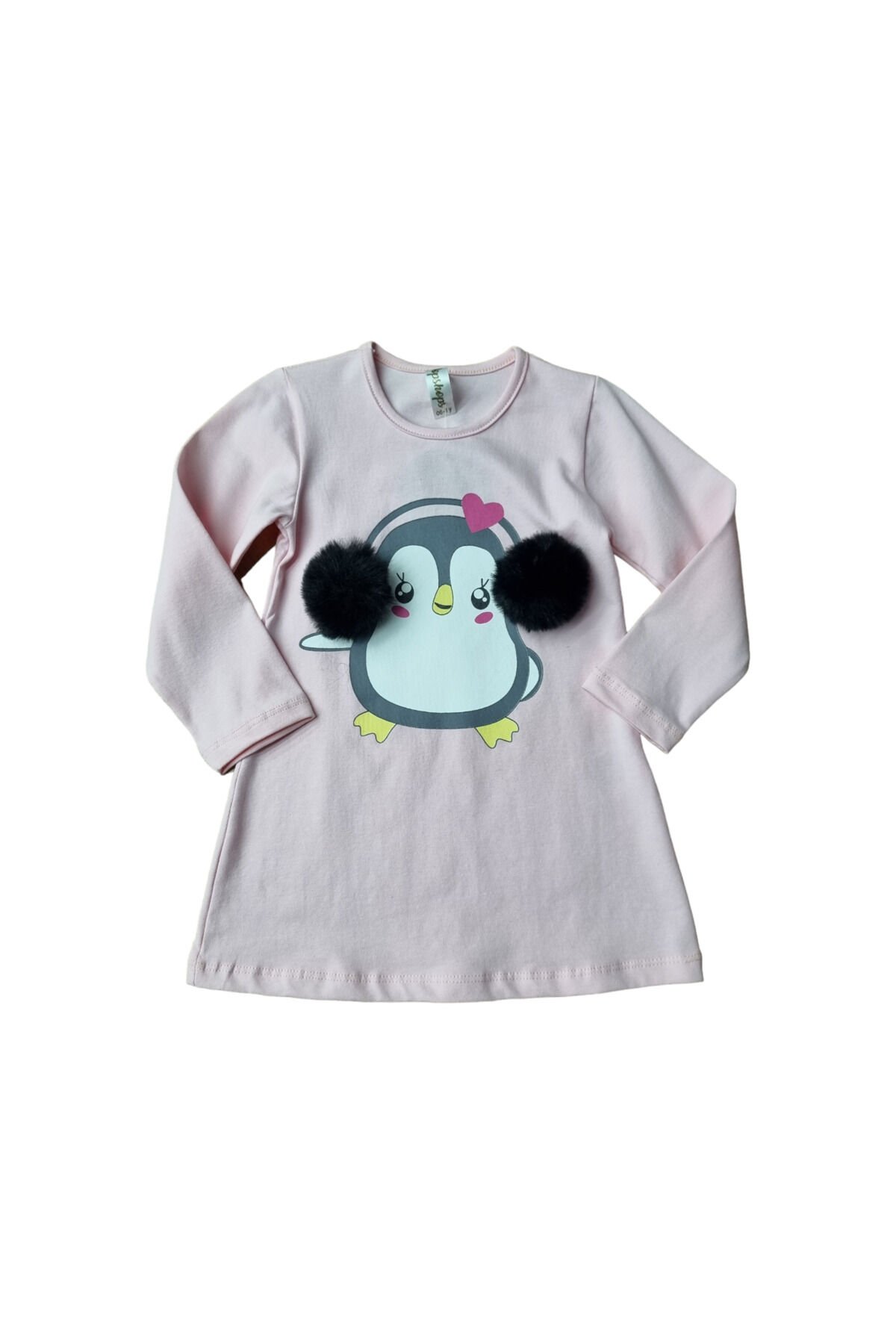 Popshops Kız Bebek Kışlık Elbise Pembe - 1-2 Yaş