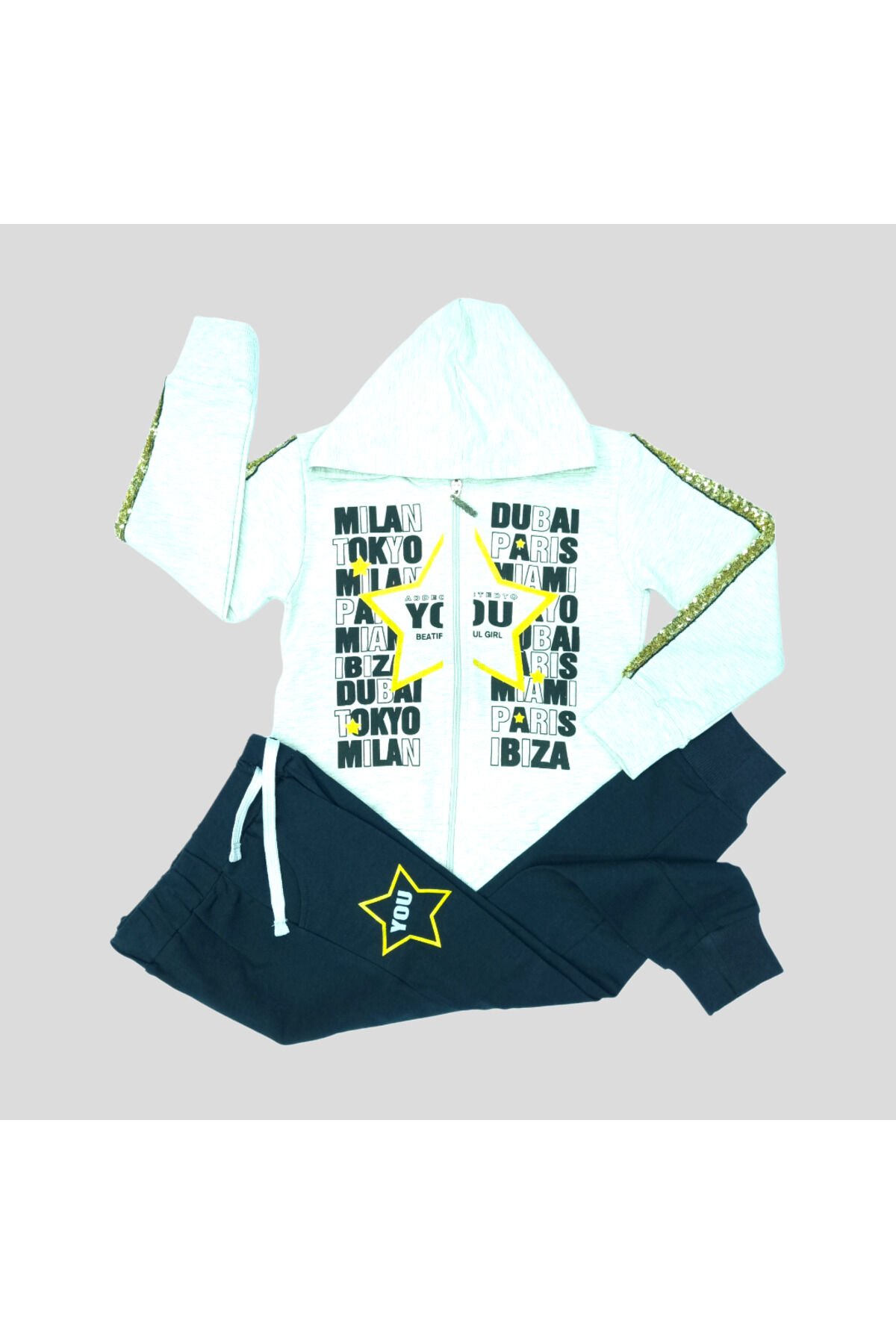 Pelops Kız Çocuk Spor Eşofman Takım