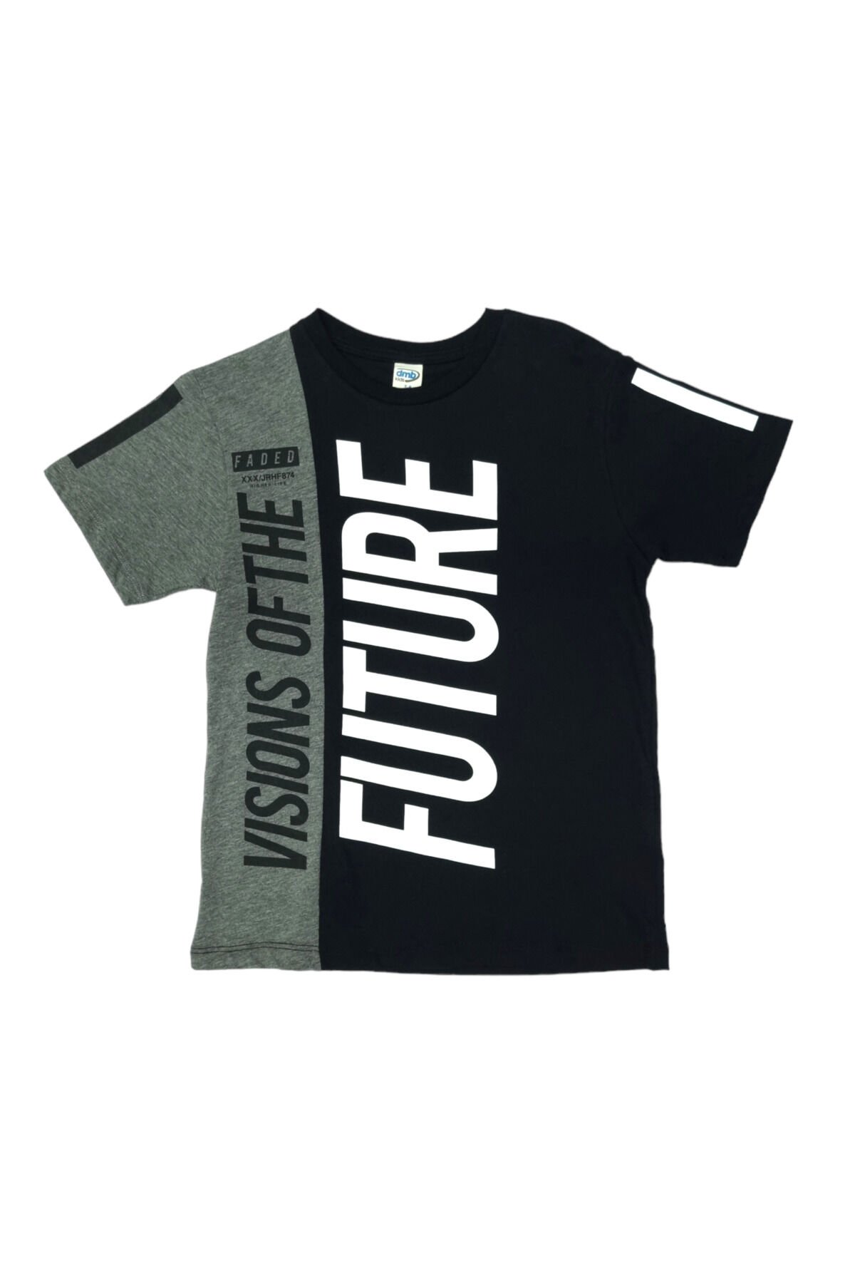 Dmb Erkek Çocuk Future Yazlık Tshirt Gri - 7-8 Yaş