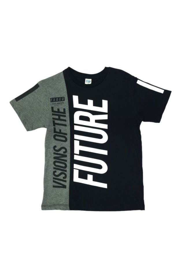 Dmb Erkek Çocuk Future Yazlık Tshirt Gri - 7-8 Yaş