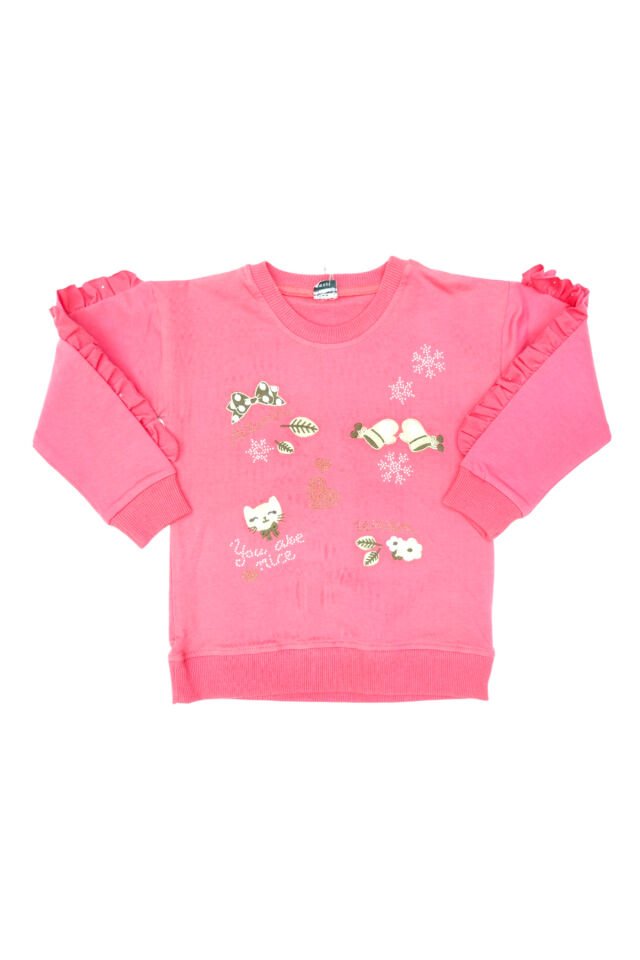Pelops Kız Çocuk Spor Eşofman Takım Pembe - 5-6 Yaş