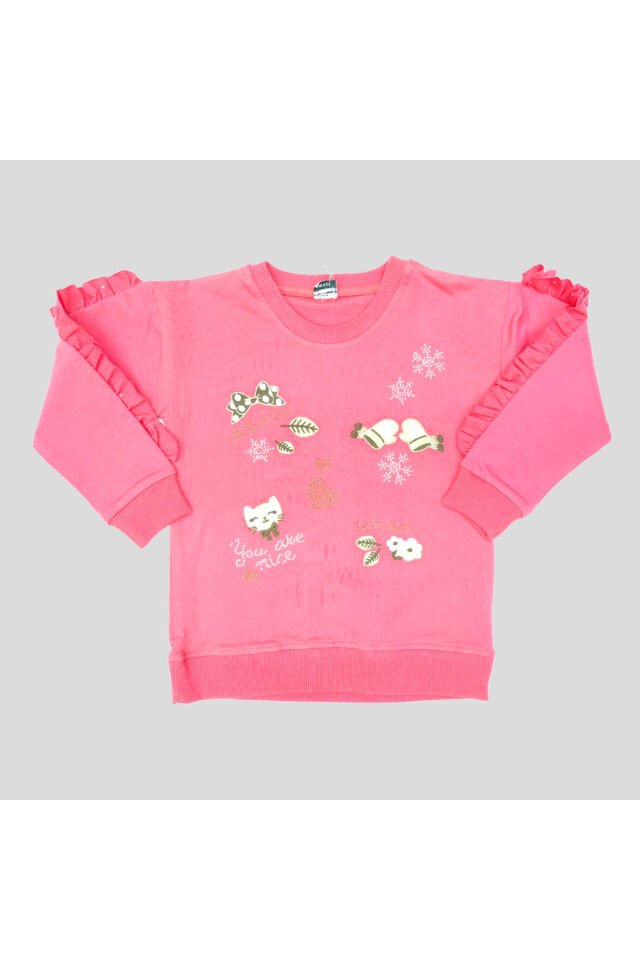 Pelops Kız Çocuk Spor Eşofman Takım Pembe - 5-6 Yaş