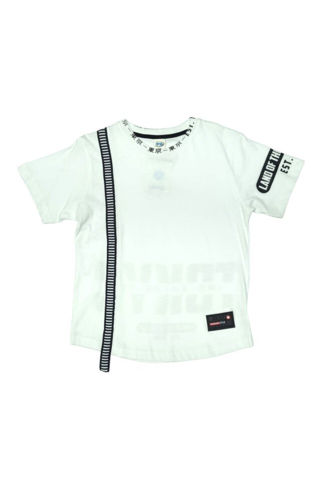 Dmb Erkek Çocuk Tokyo Yazlık Tshirt Beyaz - 7-8 Yaş