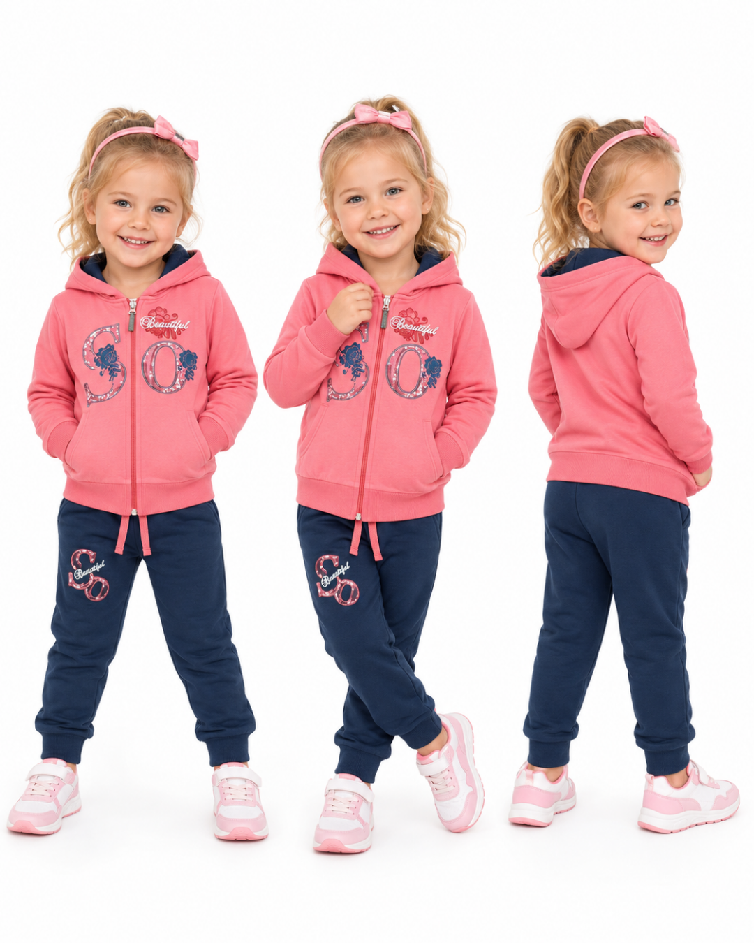Pelops Kız Bebek Spor Eşofman Takım