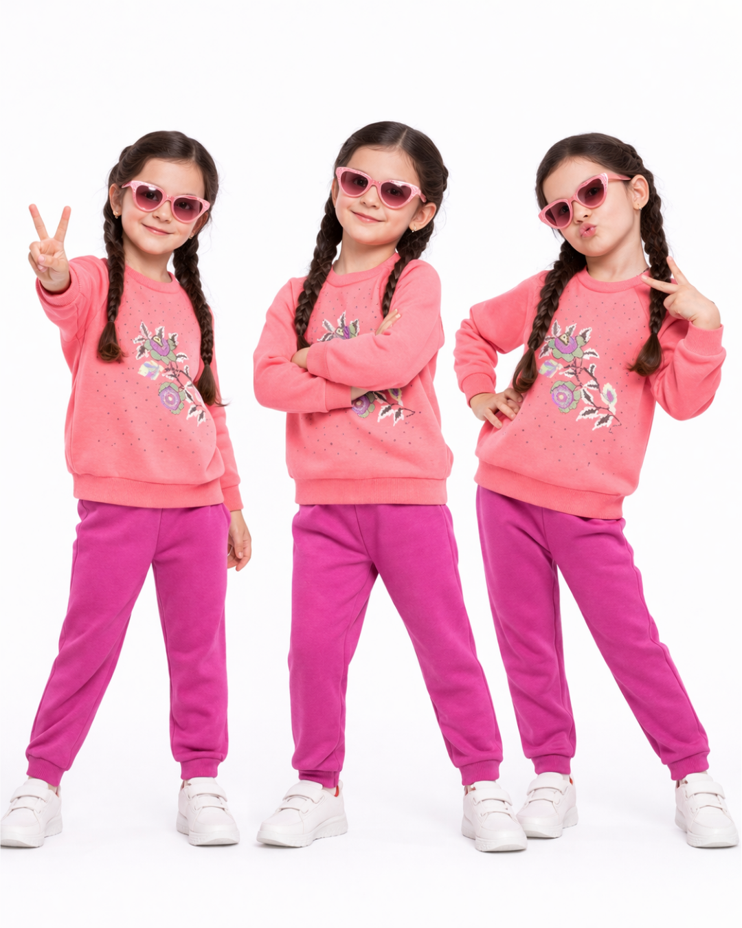 Popshops Kız Çocuk Spor Eşofman Takım