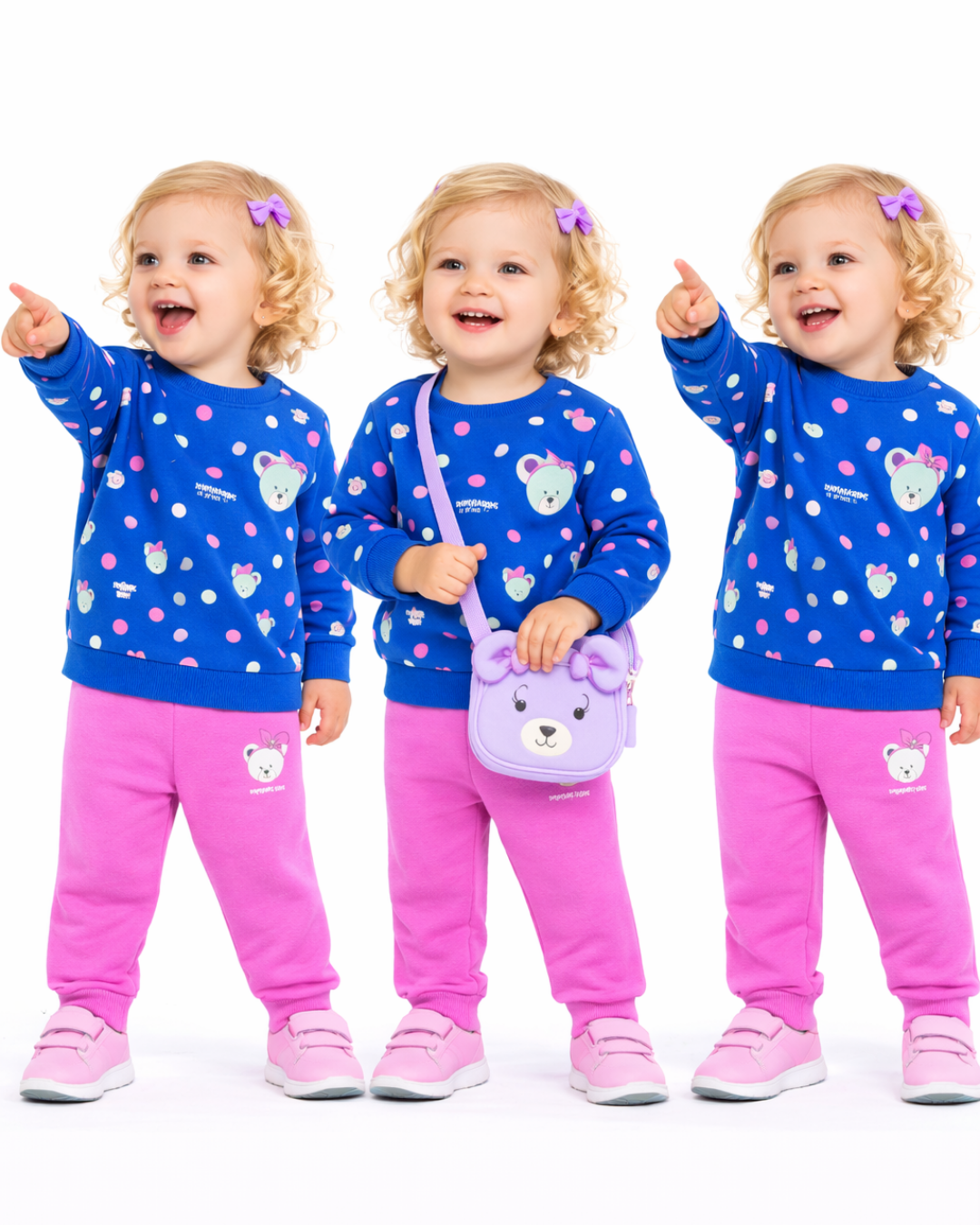 Popshops Kız Bebek Spor Eşofman Takım