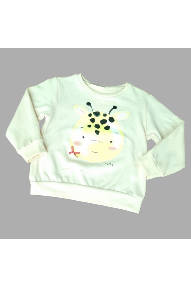 Via Kız Bebek Spor Taytlı Takım Krem - 1 Yaş