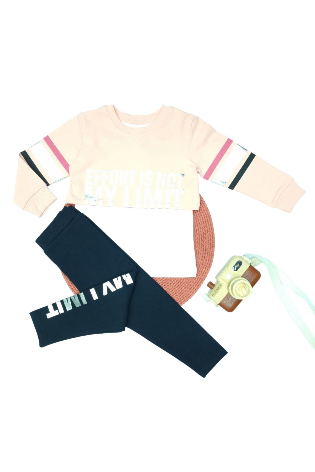 Pelops Kız Bebek Üçlü Spor Eşofman Takım