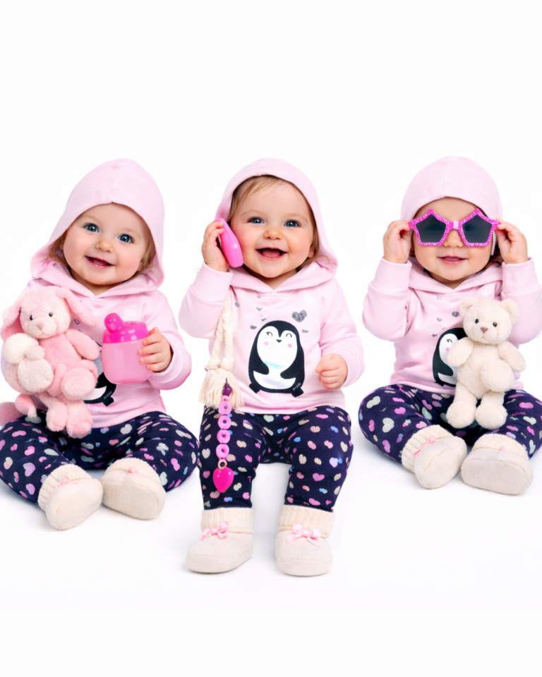 Pelops Kız Bebek Spor Eşofman Takım