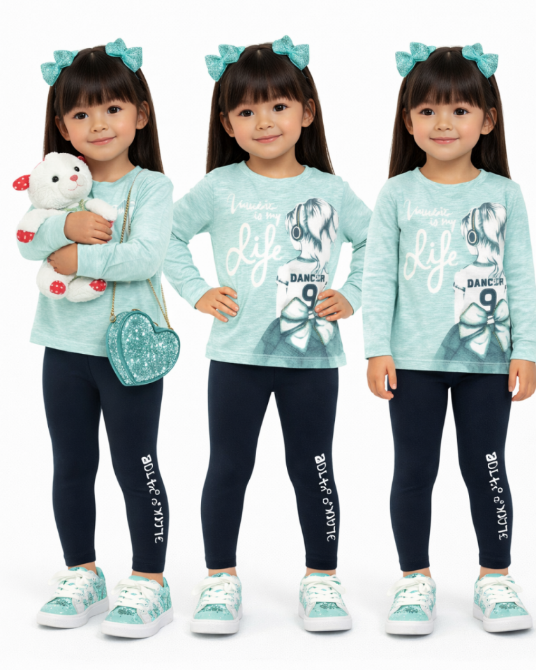 Sani Kız Bebek Spor Taytlı Takım