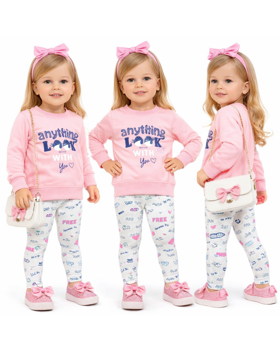 Pelops Kız Bebek Spor Taytlı Takım